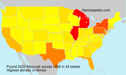 Surname Mazurek in USA Surname Mazurek in USA