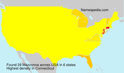 Surname Mazzonna in USA Surname Mazzonna in USA