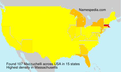 Surname Mazzuchelli in USA Surname Mazzuchelli in USA