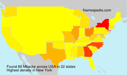 Surname Mbacke in USA