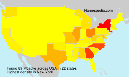 Surname Mbacke in USA Surname Mbacke in USA