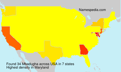 Surname Mbadugha in USA Surname Mbadugha in USA