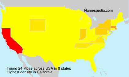 Surname Mbae in USA