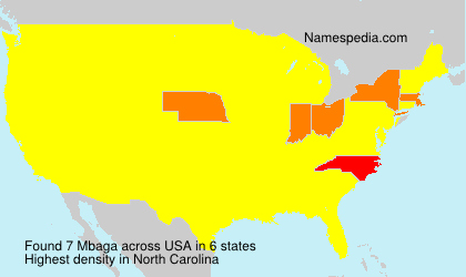Surname Mbaga in USA