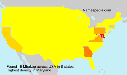Surname Mbakop in USA