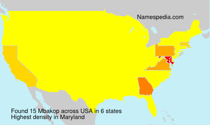 Surname Mbakop in USA Surname Mbakop in USA