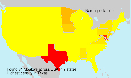 Surname Mbakwe in USA