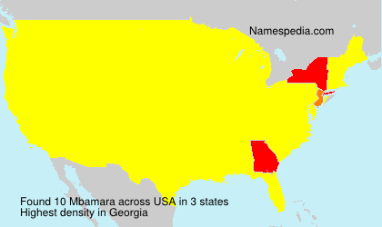 Surname Mbamara in USA Surname Mbamara in USA