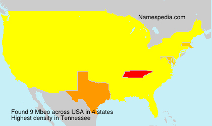 Surname Mbeo in USA Surname Mbeo in USA