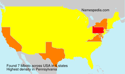 Surname Mboto in USA Surname Mboto in USA