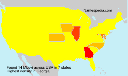 Surname Mbuvi in USA Surname Mbuvi in USA