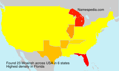 Surname Mcainsh in USA Surname Mcainsh in USA