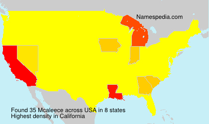Surname Mcaleece in USA Surname Mcaleece in USA