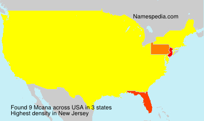 Surname Mcana in USA Surname Mcana in USA