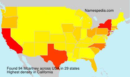 Surname Mcartney in USA Surname Mcartney in USA