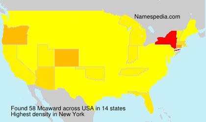 Surname Mcaward in USA Surname Mcaward in USA