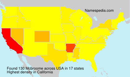 Surname Mcbroome in USA Surname Mcbroome in USA