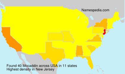 Surname Mccaddin in USA Surname Mccaddin in USA