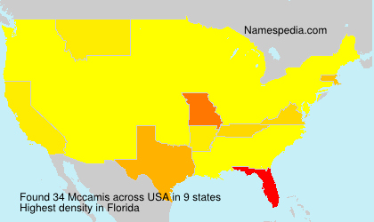 Surname Mccamis in USA Surname Mccamis in USA