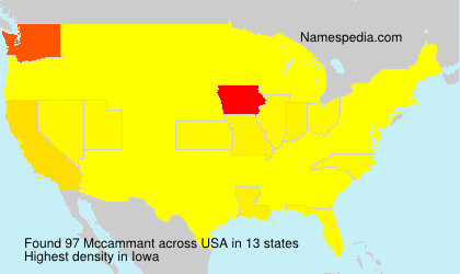 Surname Mccammant in USA Surname Mccammant in USA