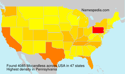 Surname Mccandless in USA Surname Mccandless in USA
