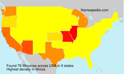 Surname Mccanse in USA Surname Mccanse in USA