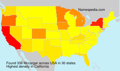Surname Mccargar in USA Surname Mccargar in USA