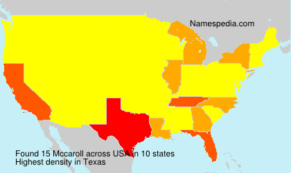 Surname Mccaroll in USA Surname Mccaroll in USA