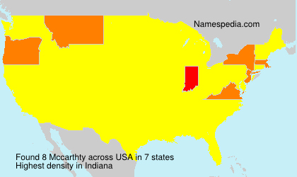 Surname Mccarthty in USA Surname Mccarthty in USA