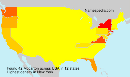 Surname Mccarton in USA Surname Mccarton in USA