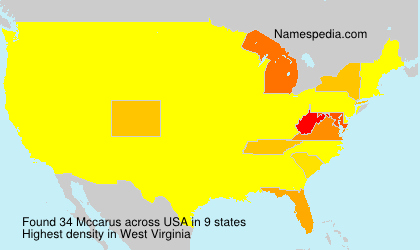 Surname Mccarus in USA Surname Mccarus in USA