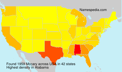 Surname Mccary in USA Surname Mccary in USA