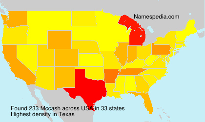 Surname Mccash in USA Surname Mccash in USA