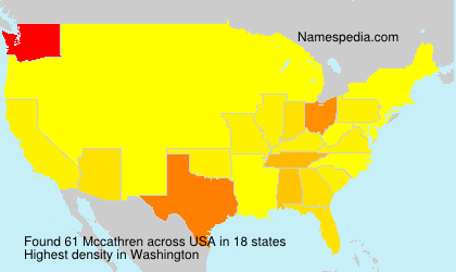 Surname Mccathren in USA Surname Mccathren in USA