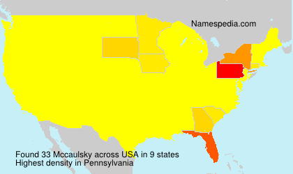 Surname Mccaulsky in USA Surname Mccaulsky in USA