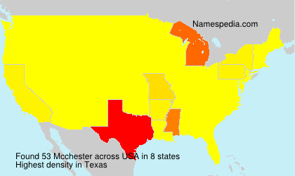 Surname Mcchester in USA Surname Mcchester in USA