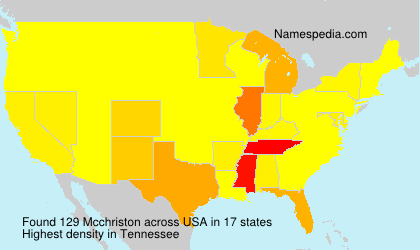 Surname Mcchriston in USA Surname Mcchriston in USA