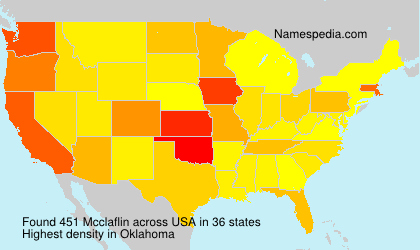 Surname Mcclaflin in USA Surname Mcclaflin in USA
