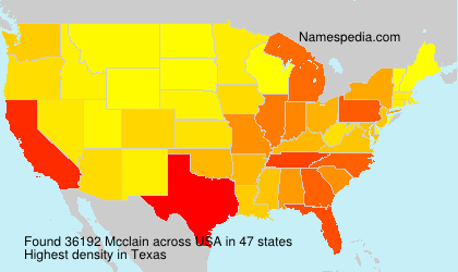 Surname Mcclain in USA Surname Mcclain in USA