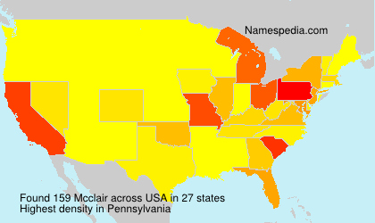 Surname Mcclair in USA Surname Mcclair in USA