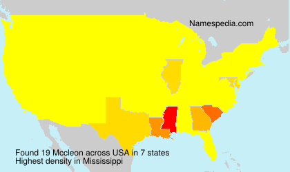 Surname Mccleon in USA Surname Mccleon in USA