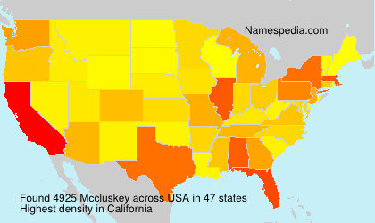 Surname Mccluskey in USA Surname Mccluskey in USA