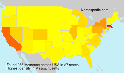 Surname Mccombe in USA Surname Mccombe in USA