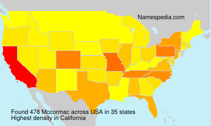Surname Mccormac in USA Surname Mccormac in USA