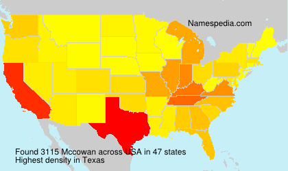 Surname Mccowan in USA Surname Mccowan in USA