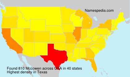 Surname Mccowen in USA Surname Mccowen in USA