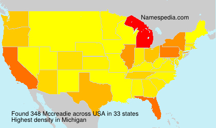 Surname Mccreadie in USA Surname Mccreadie in USA