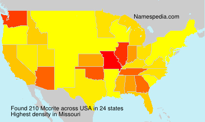 Surname Mccrite in USA Surname Mccrite in USA
