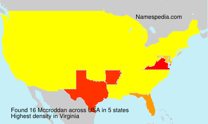 Surname Mccroddan in USA Surname Mccroddan in USA