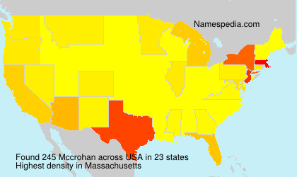Surname Mccrohan in USA Surname Mccrohan in USA
